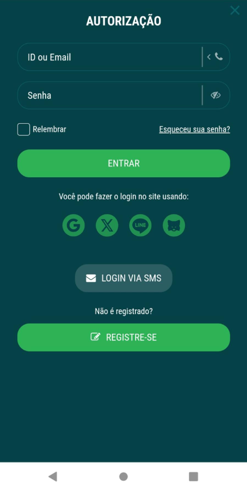 Clique em Fazer Login